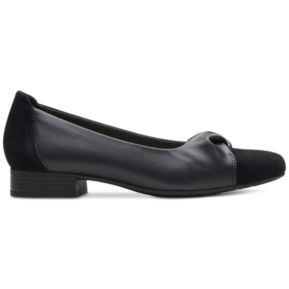 Clarks Tilmont Dalia Pumps Women's Black Combi Leather Classic Flat Size 8.5 - Picture 4 of 5